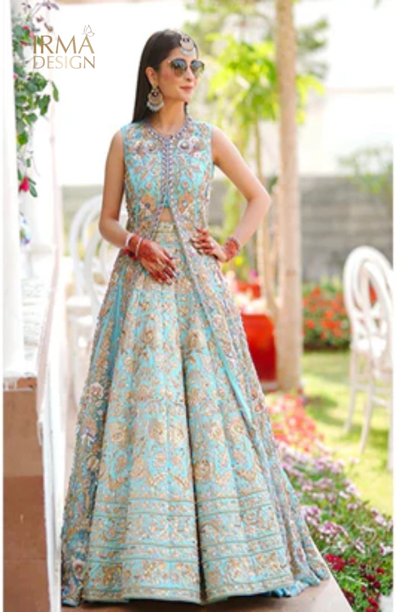 Nomi Inspired Powder Blue Jacket Dress