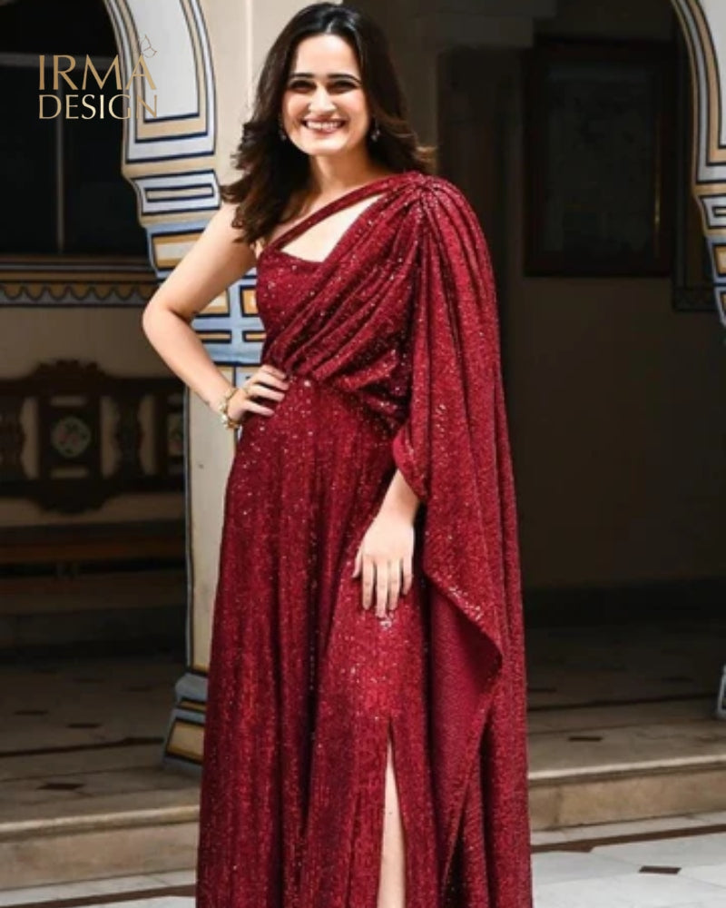 sari dress A Mid-Century Side slit adds ease of movement and subtle allure 10 Wedding Sari Trends to