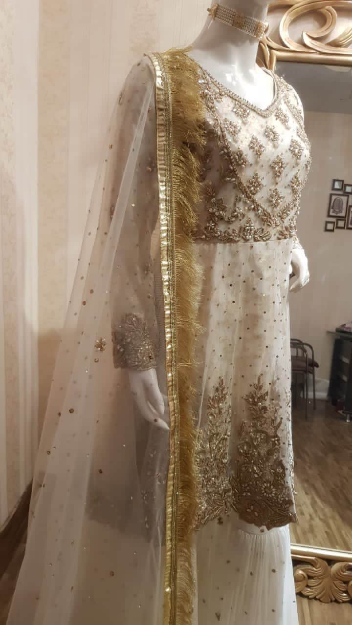 Abeer | Ivory Nikkah Gharara