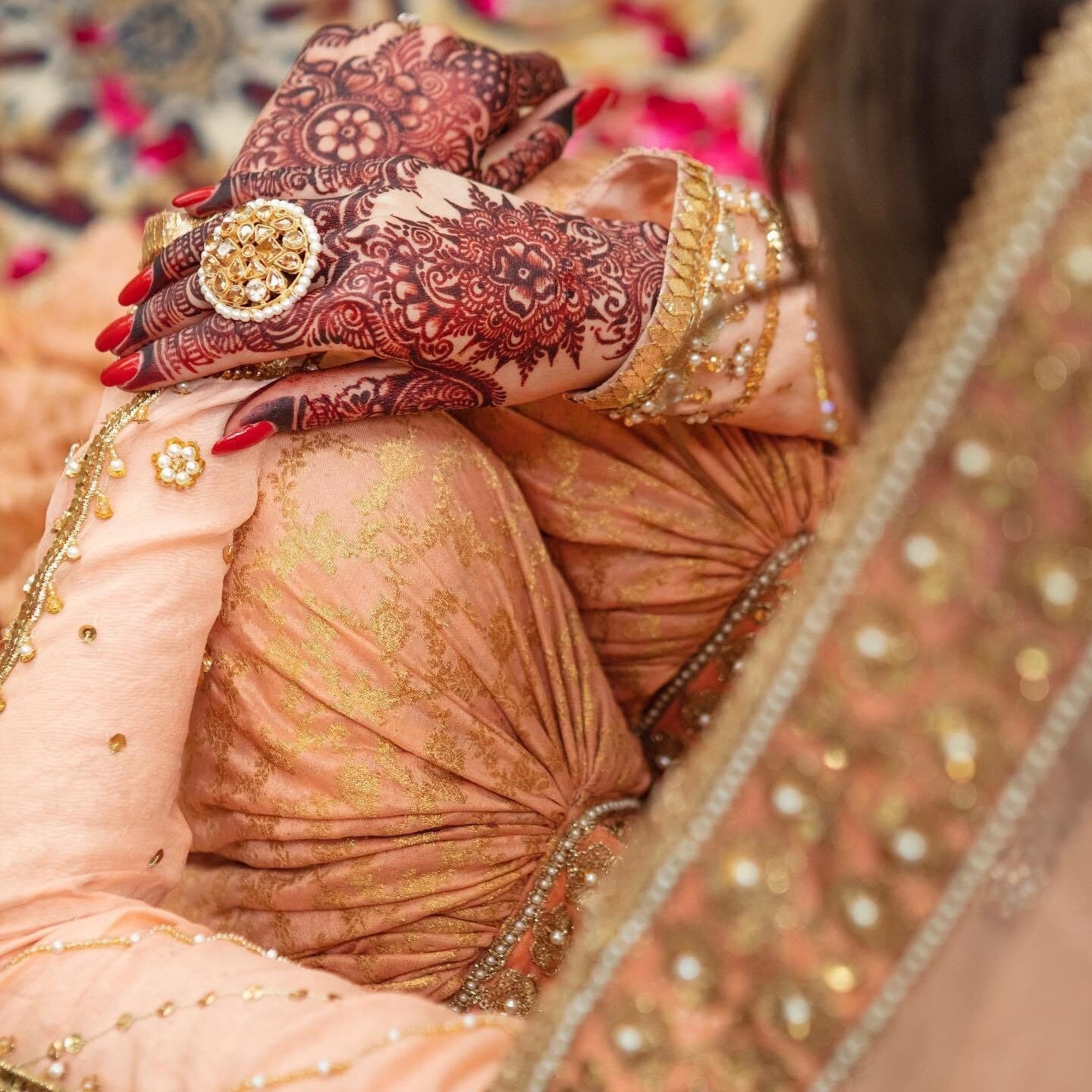 Peach Pink Nikkah Gharara