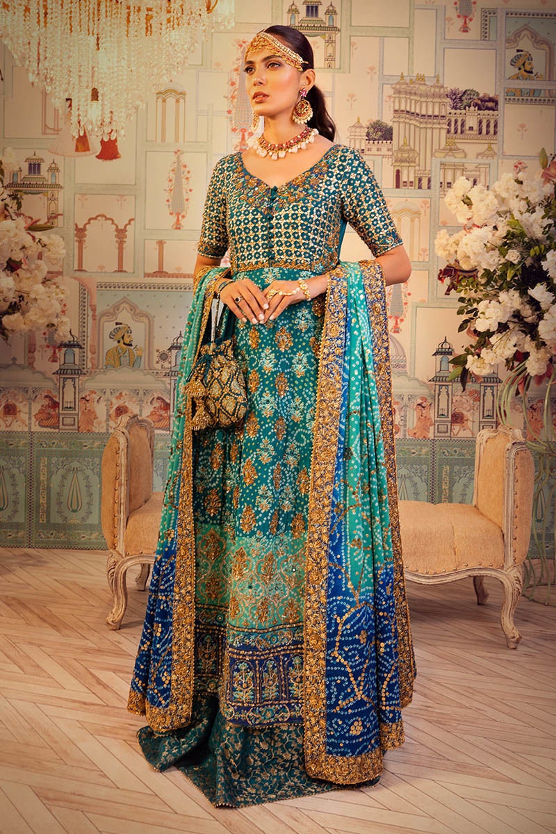 Zara | Teal Gharara