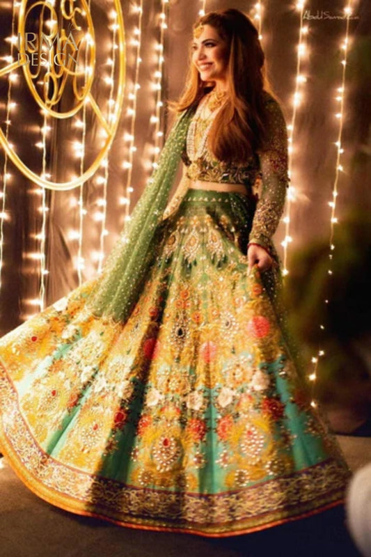 Nomi Ansari inspired Mehendi Dress