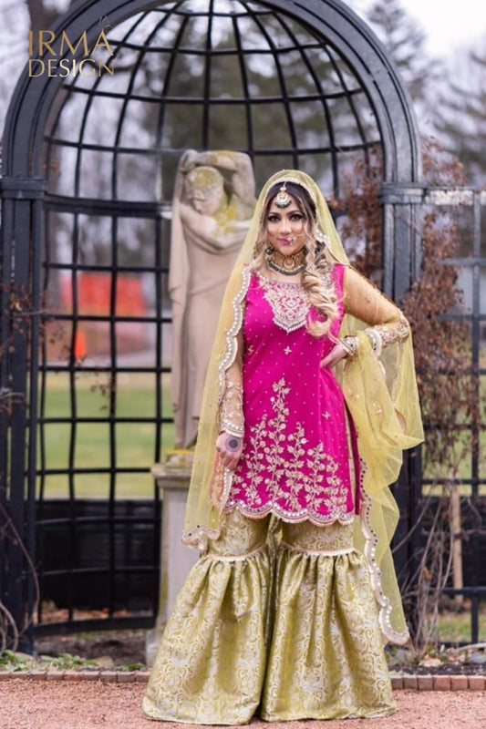 Pakistani Mehendi Bridal Dress