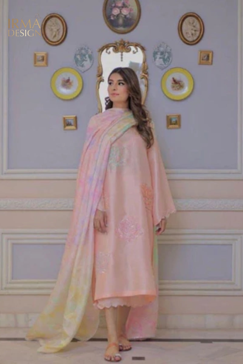 Pink Rawsilk Shalwar Kameez