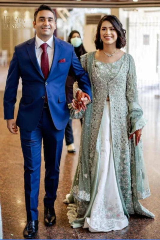 Shakeel by Zeeshan and Danish inspired Pakistani Nikah Bridal Dress