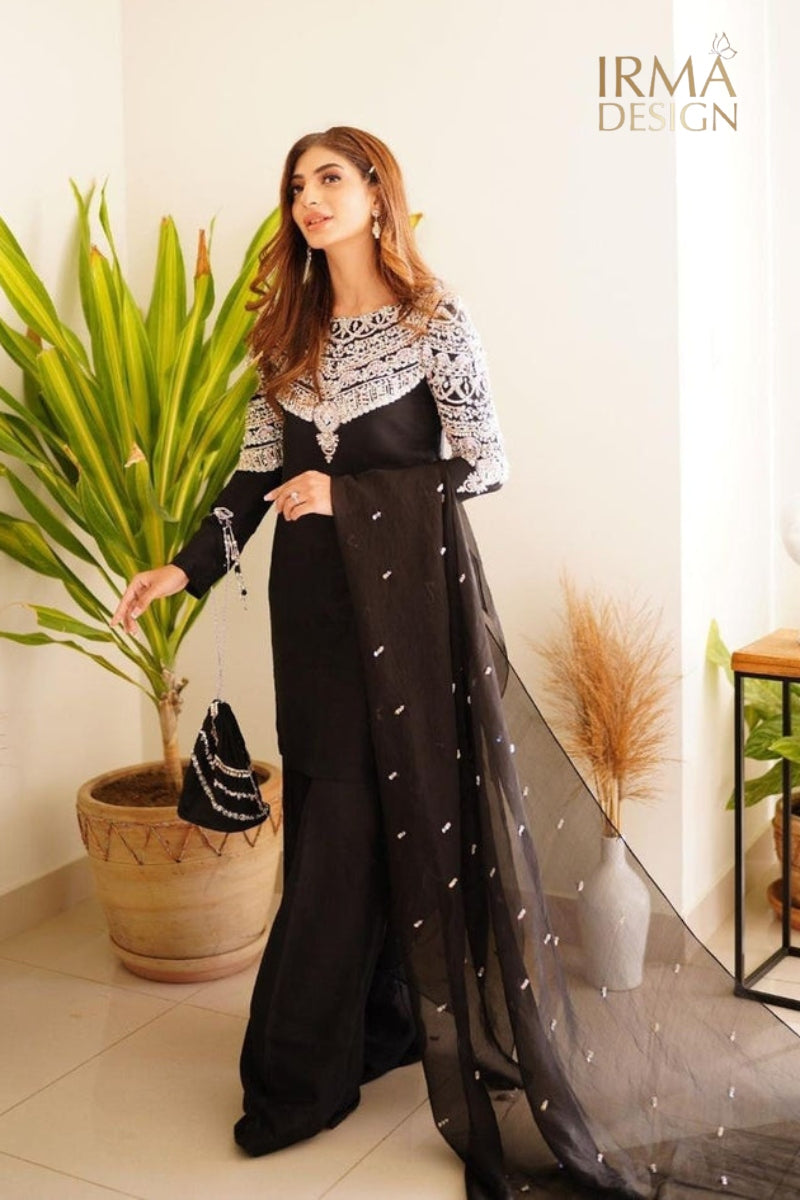 Classic Black Shalwar Kameez