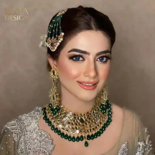 Green Kundan Jewelry Set