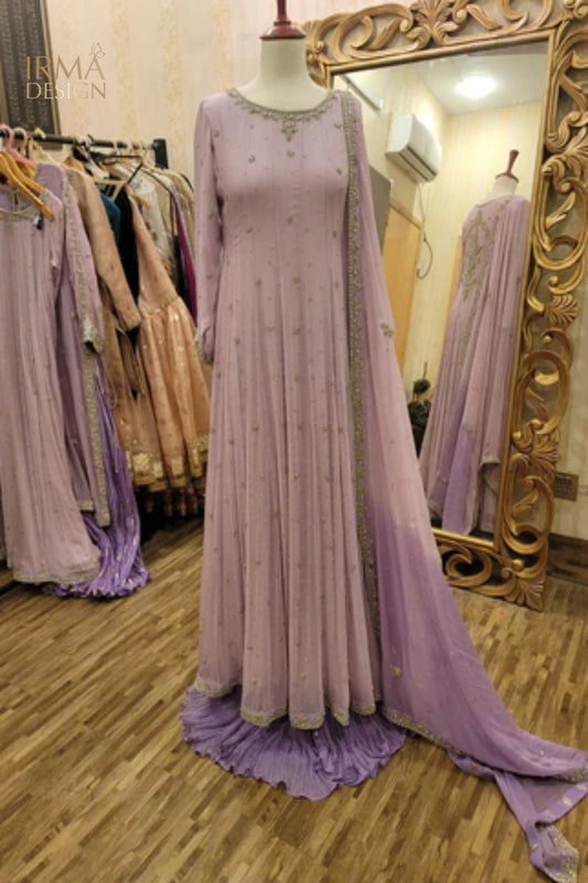 Lavender Chiffon Dress