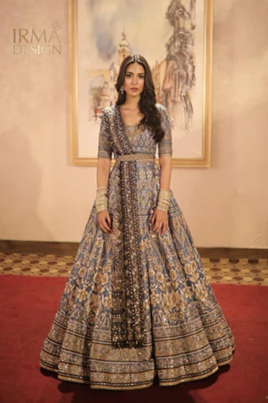 Nomi Ansari inspired cloudy lehenga