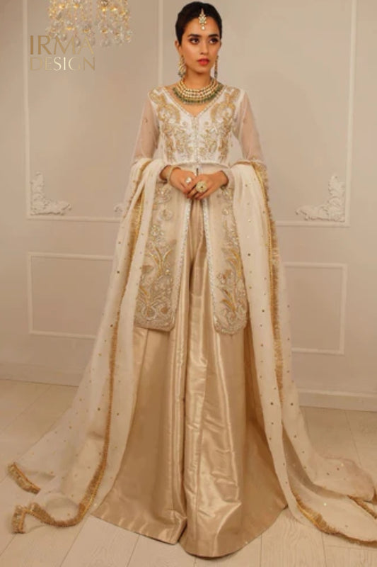 Pakistani Ivory Nikah Bridal Dress