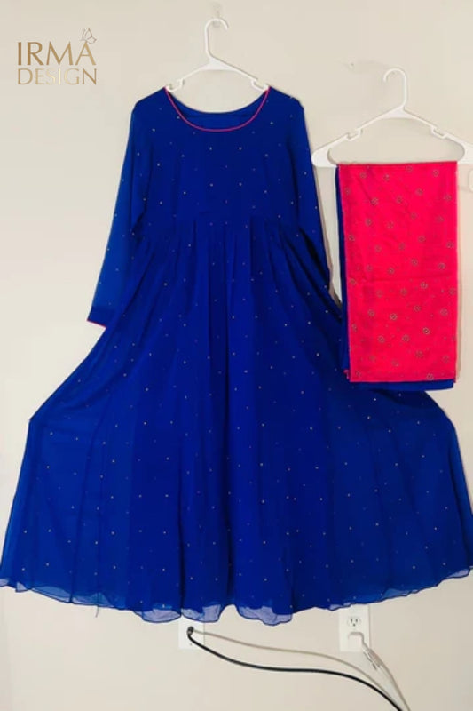 Royal Blue Frock Dress