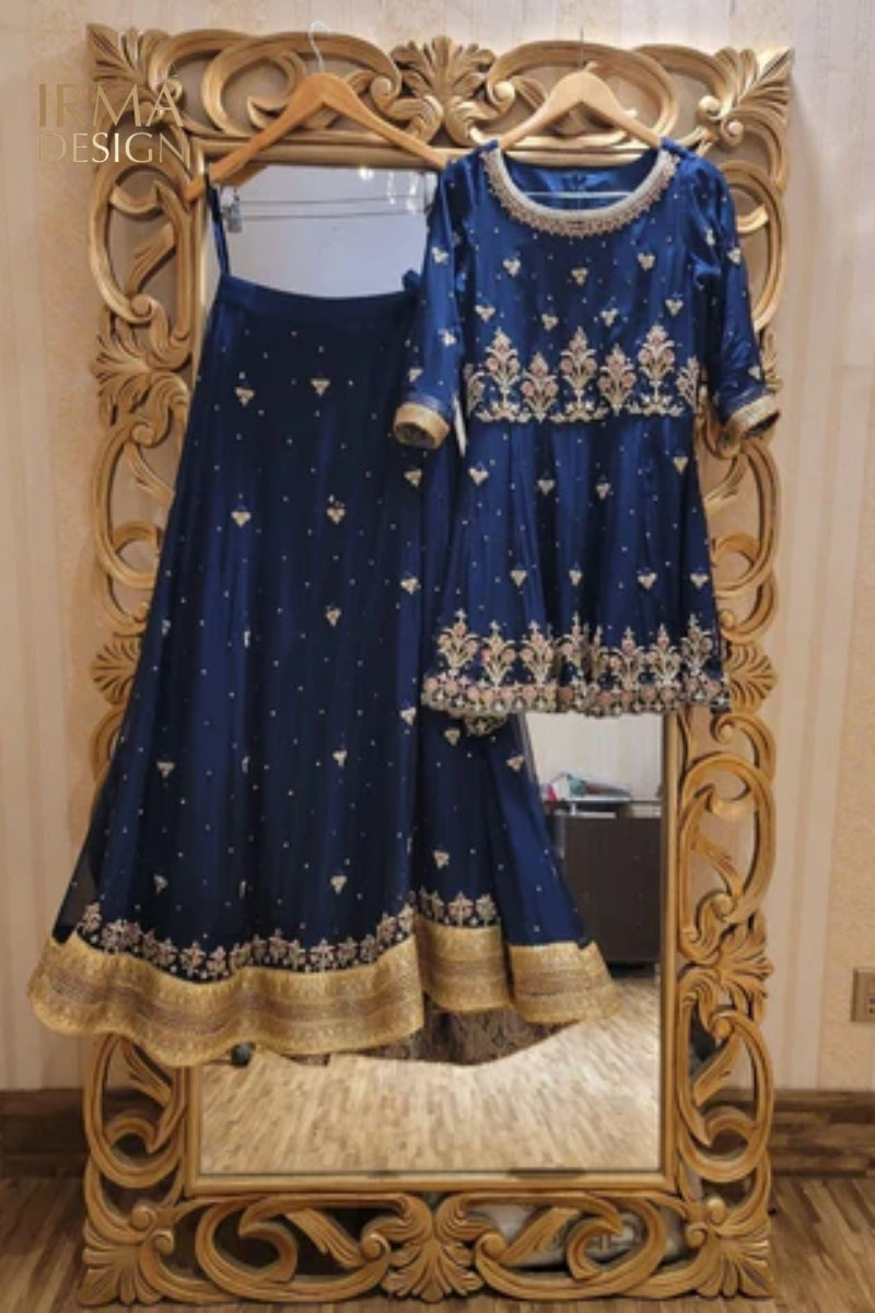 Royal blue lehenga