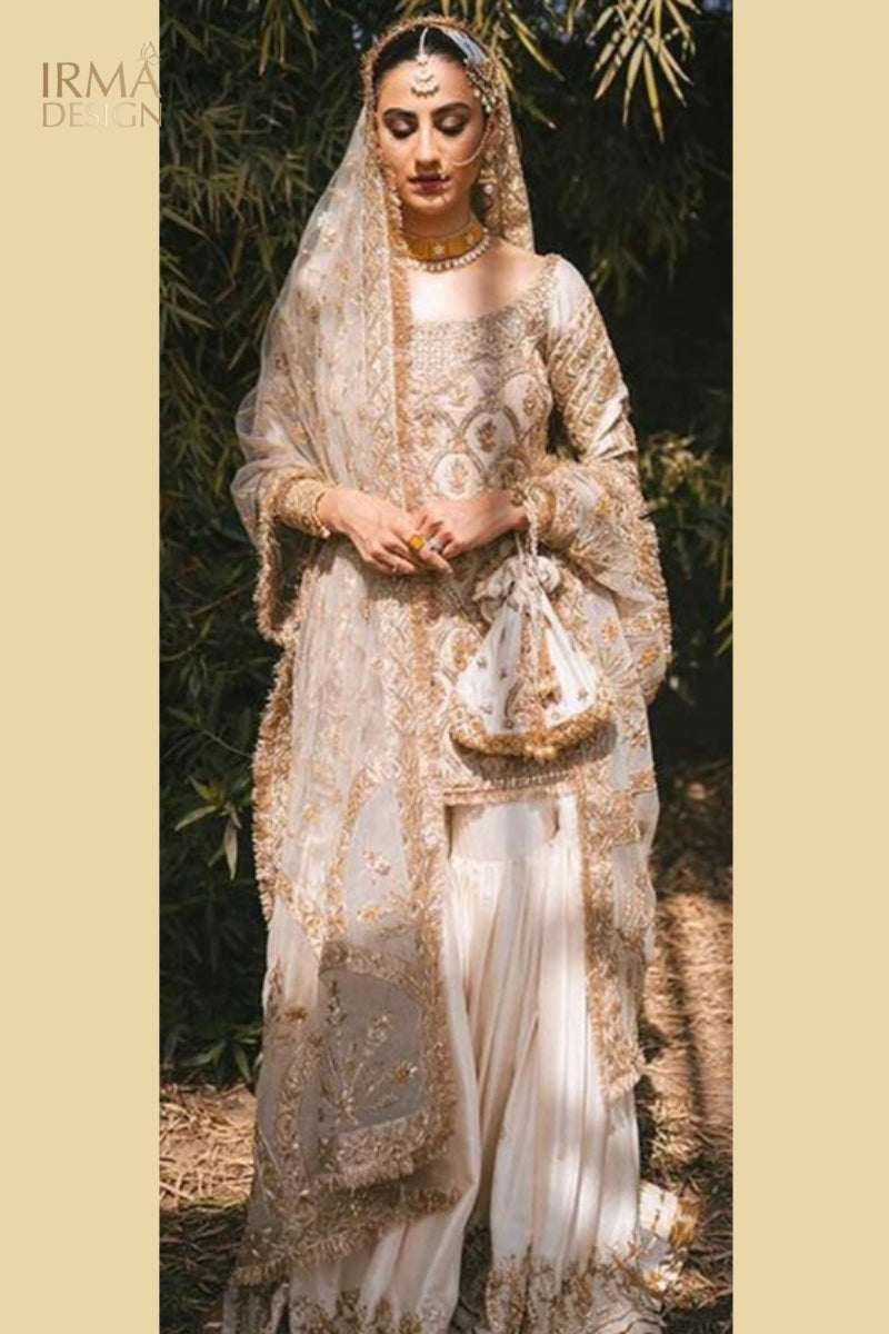 Zahra Shahjahan Inspired Nikkah Gharara