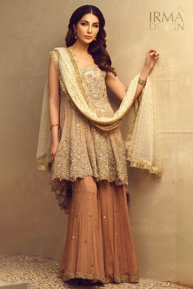 Umsha by Uzma Babar inspired Pakistani Nikah outfit