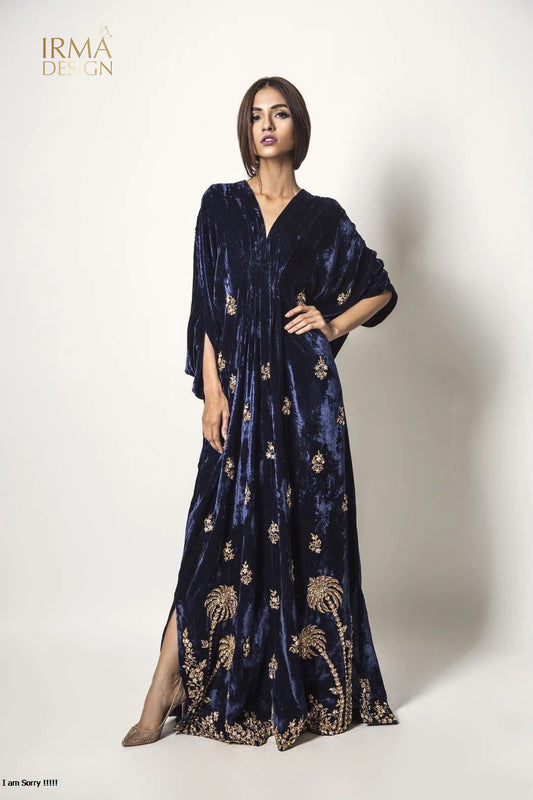 Velvet Navy Kaftan