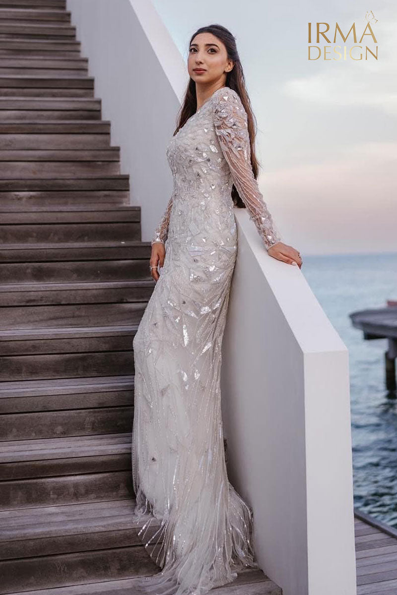 Zuhair Murad Inspired white bridal gown