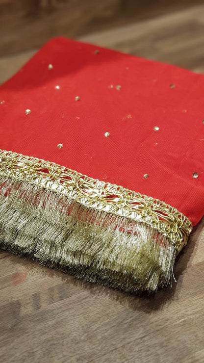 Ayesha | Red Nikah Dupatta