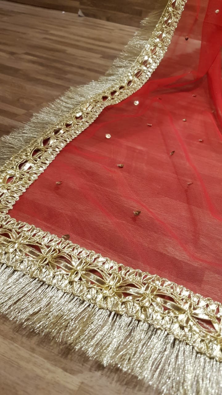 Ayesha | Red Nikah Dupatta