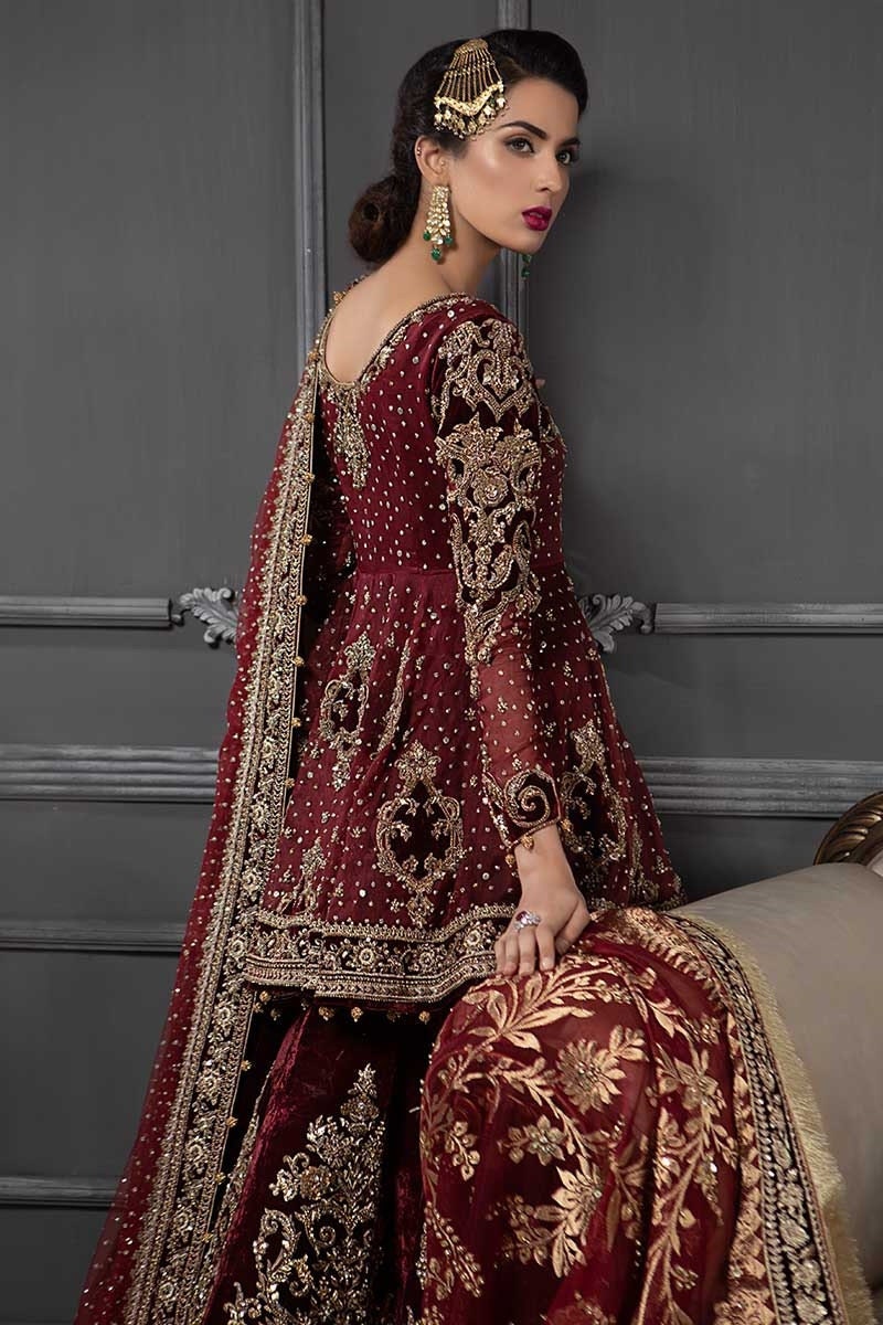 Red Wedding Dress | Maria B Inspired