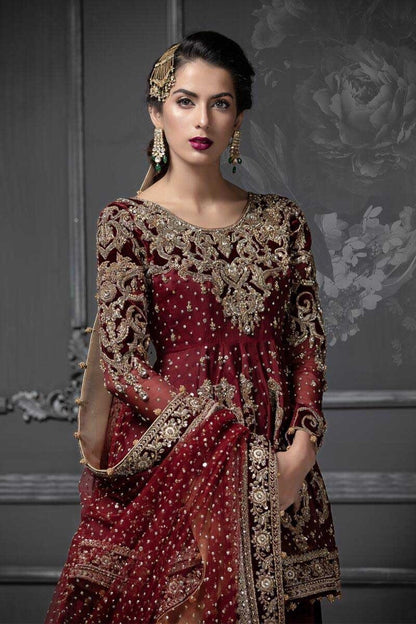 Red Wedding Dress | Maria B Inspired