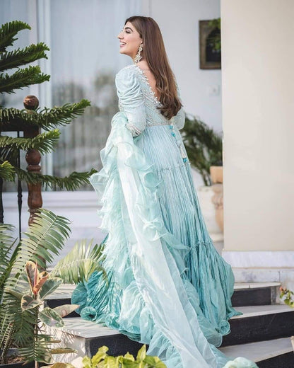 Powder Blue Long Maxi Dress