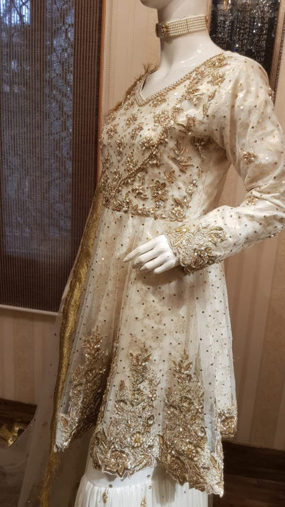 Abeer | Ivory Nikkah Gharara