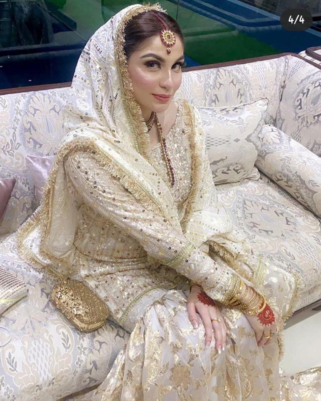 White gharara for nikah