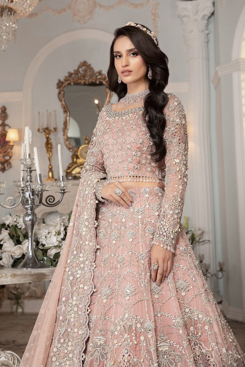 Pink Bridal Gown | Maria B Inspired