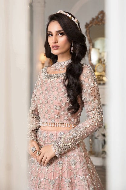 Pink Bridal Gown | Maria B Inspired