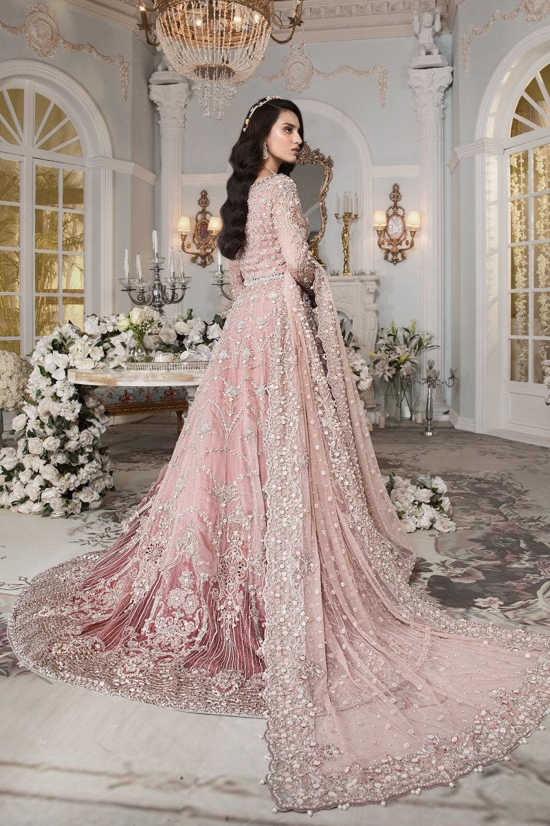 Pink Bridal Gown | Maria B Inspired