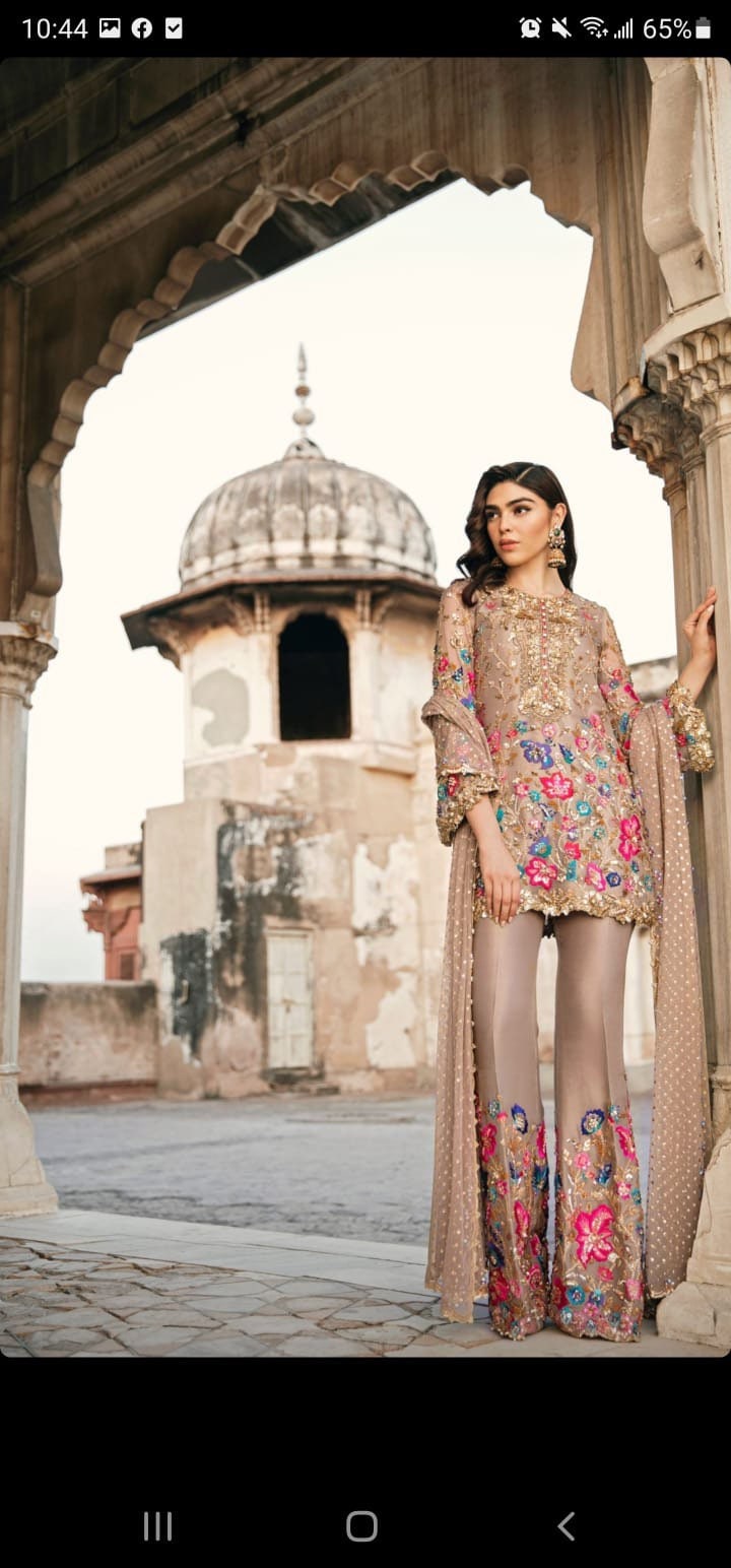 Nomi Ansari Inspired Peplum Dress