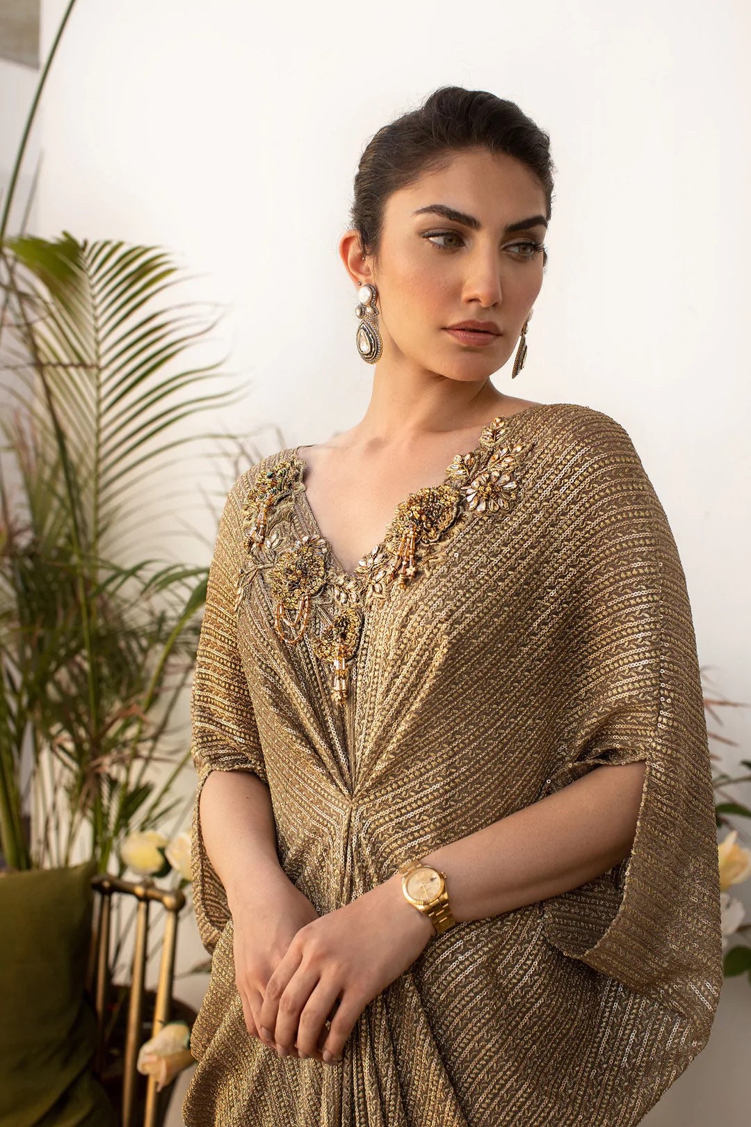 Iman | Champagne Kaftan