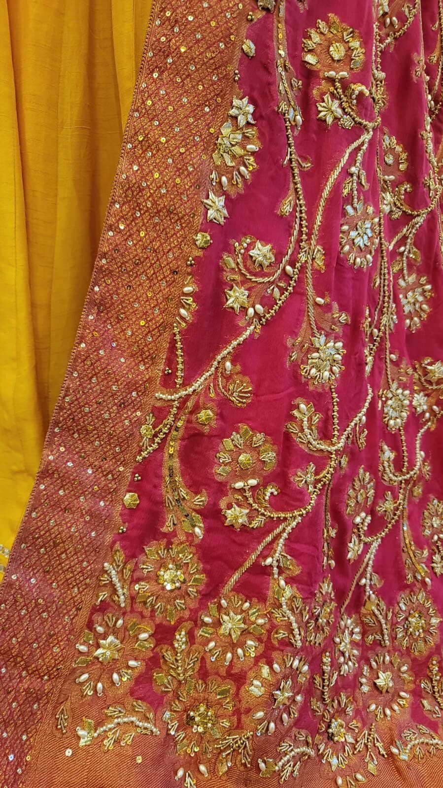 Yellow Mehendi Mayoon Dress