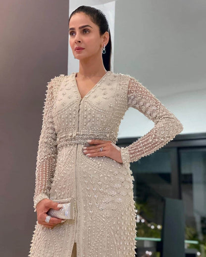 Saba | Pearl White Dress