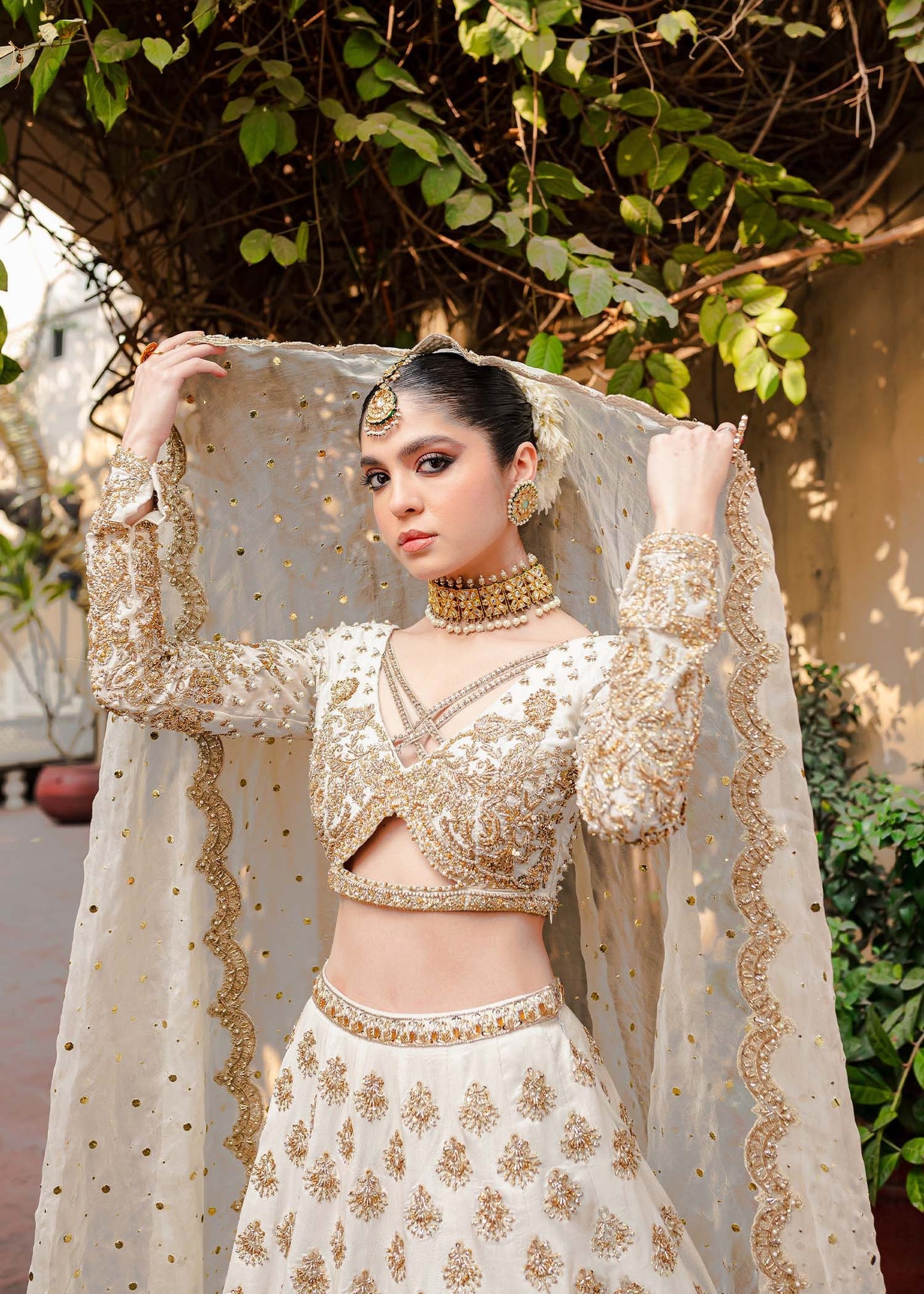White Ethereal Wedding Gown | Kanwal Malik Inspired