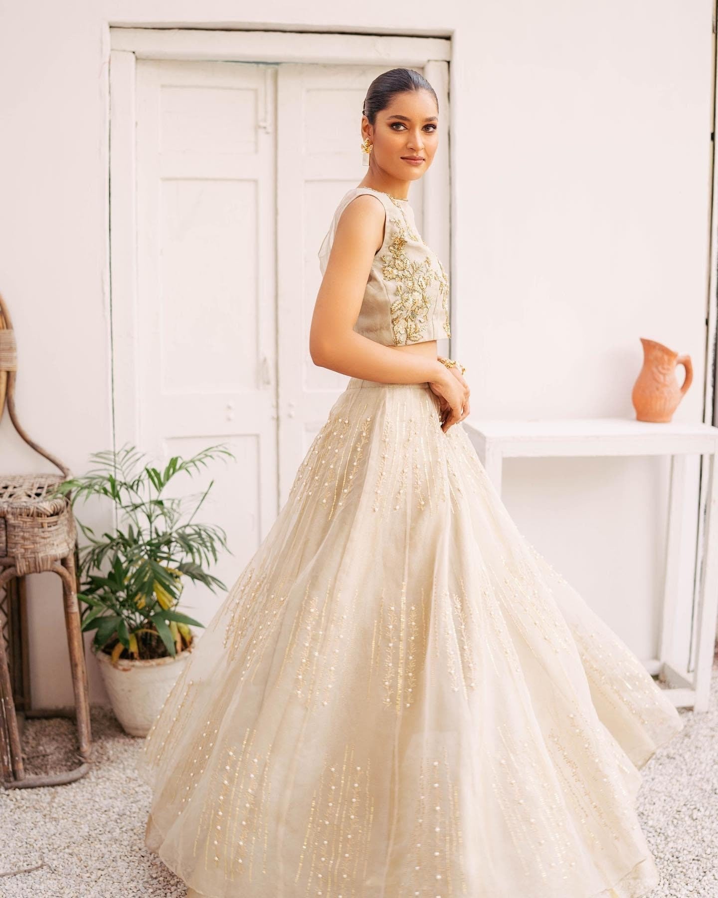 Organza Lehenga Choli